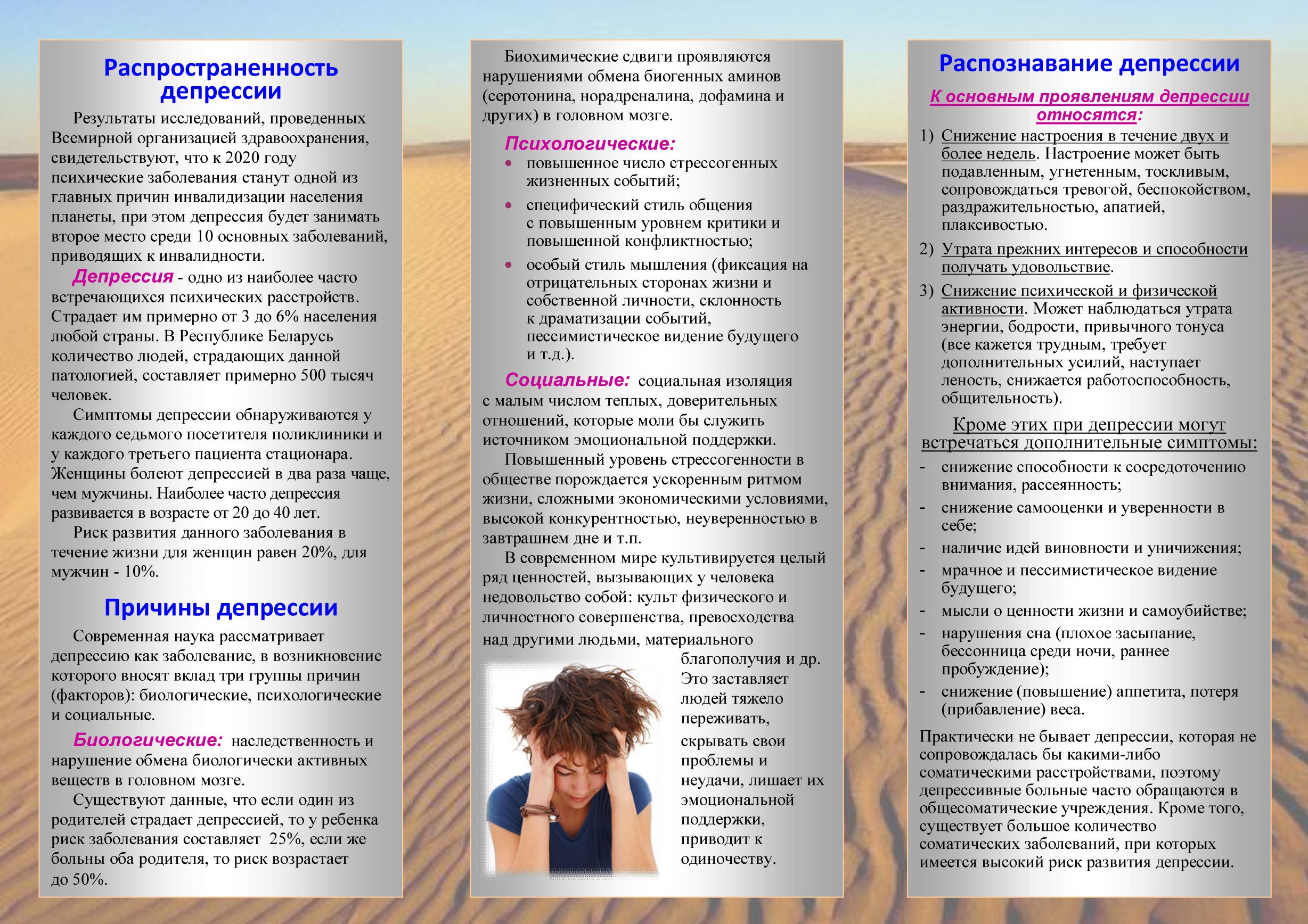 Депресссия простыми словами БУКЛЕТ 1